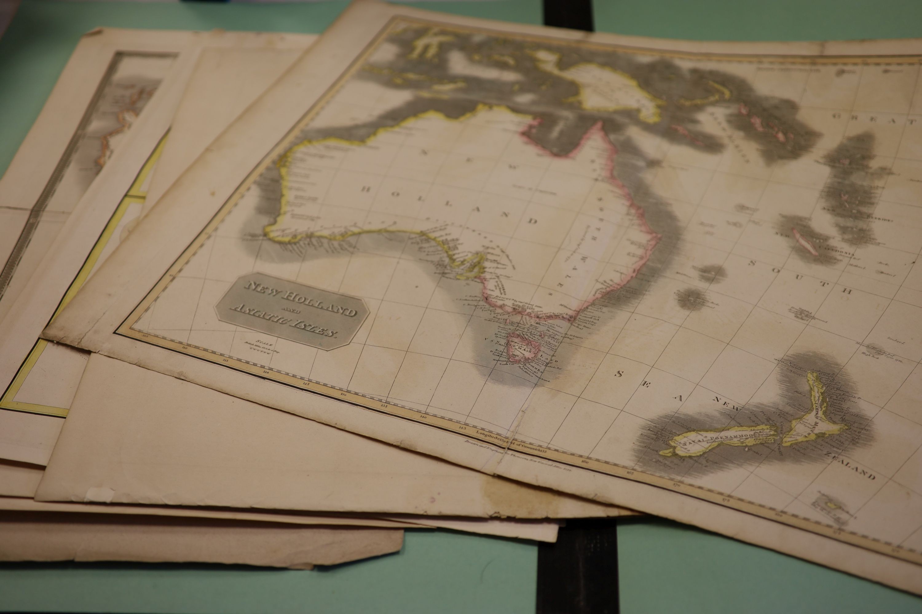 A folio of 19th century maps of Tasmania